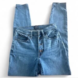 J. Crew Light Blue Button-Fly Skinny Jeans